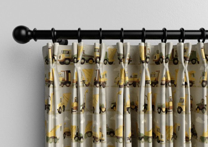 Construction Crew, Tarmac - Made to Measure Curtains - Image 10